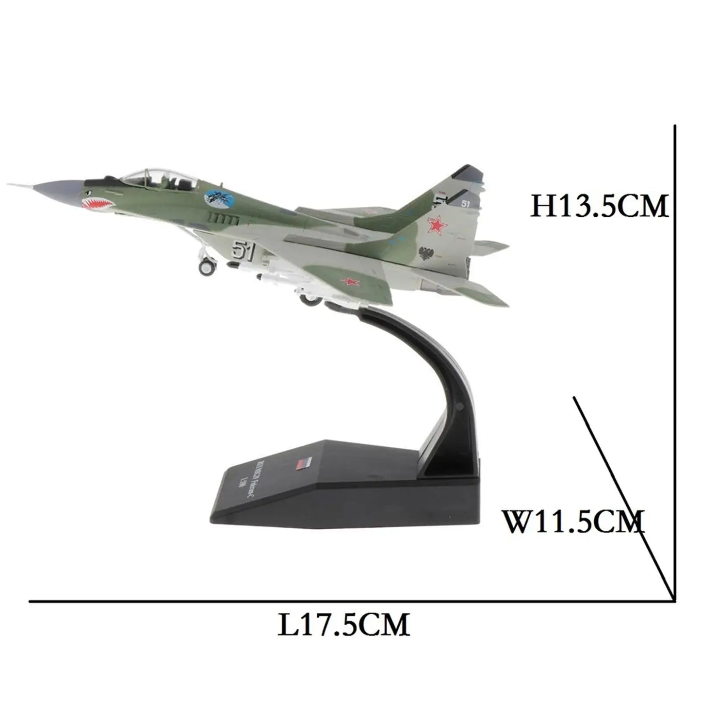 MiG-29 Fulcrum Russia 1:100 Diecast Model